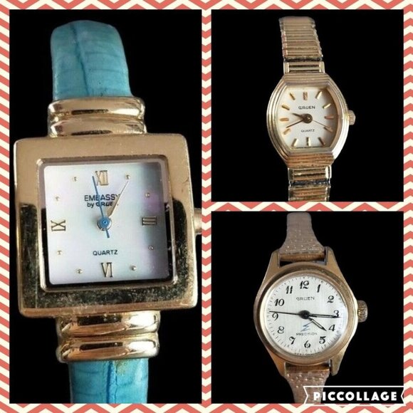 Vintage & Modern Watch Set: Gruen Precision, Gruen 200-V238 & Embassy Quartz - Picture 1 of 10